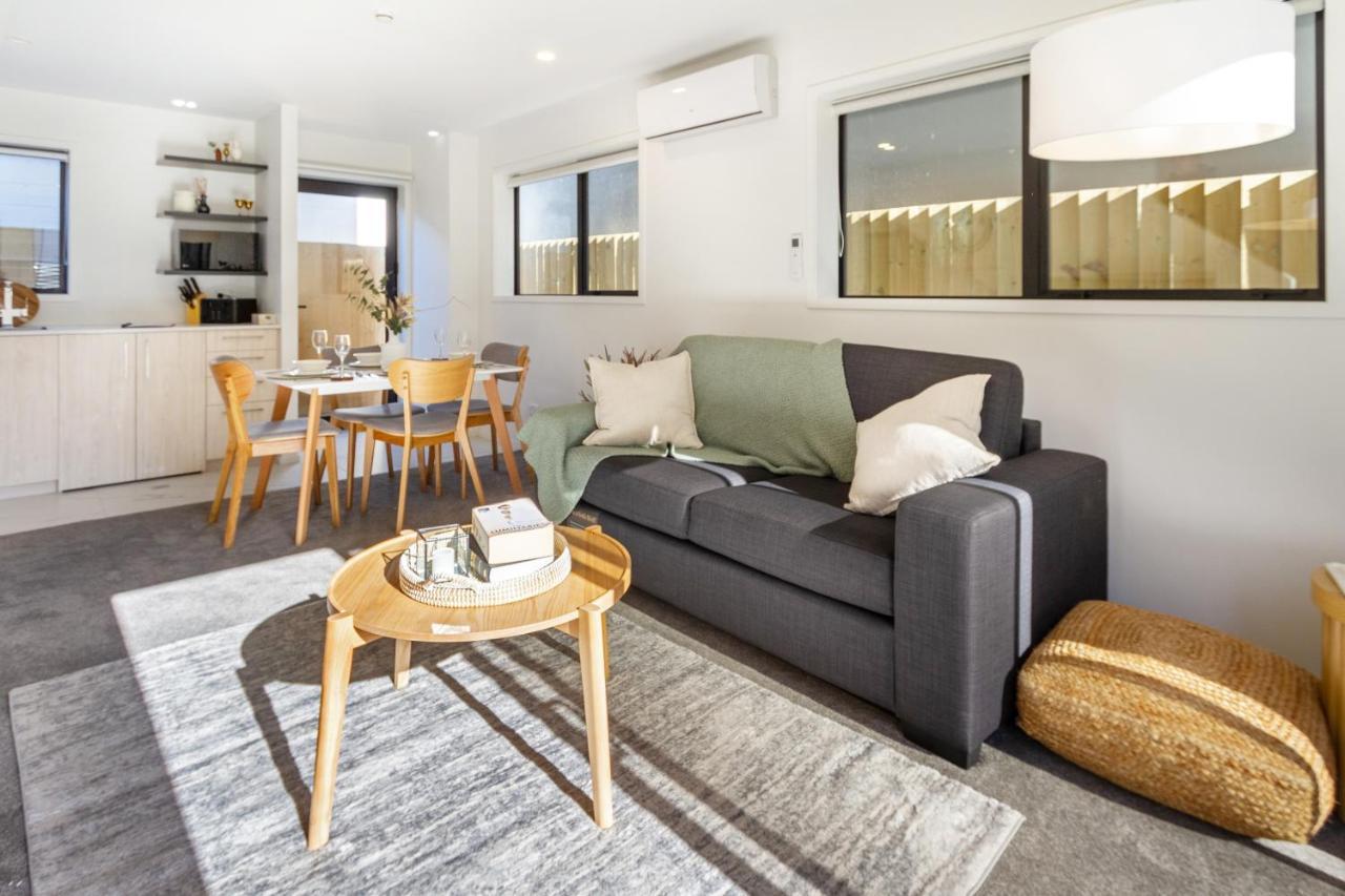 Modern Townhouse Cashel Street 2 Bed 2 Bath Lejlighed Christchurch Eksteriør billede