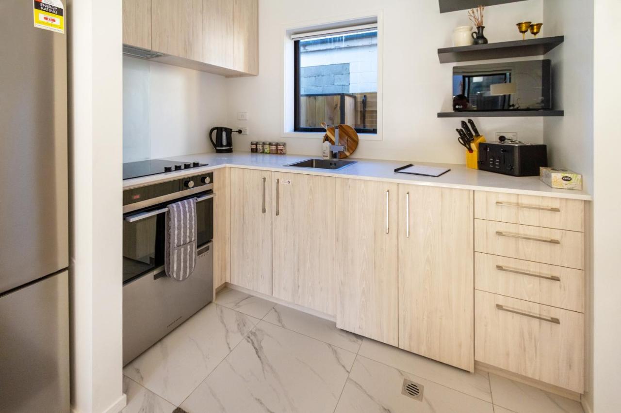Modern Townhouse Cashel Street 2 Bed 2 Bath Lejlighed Christchurch Eksteriør billede