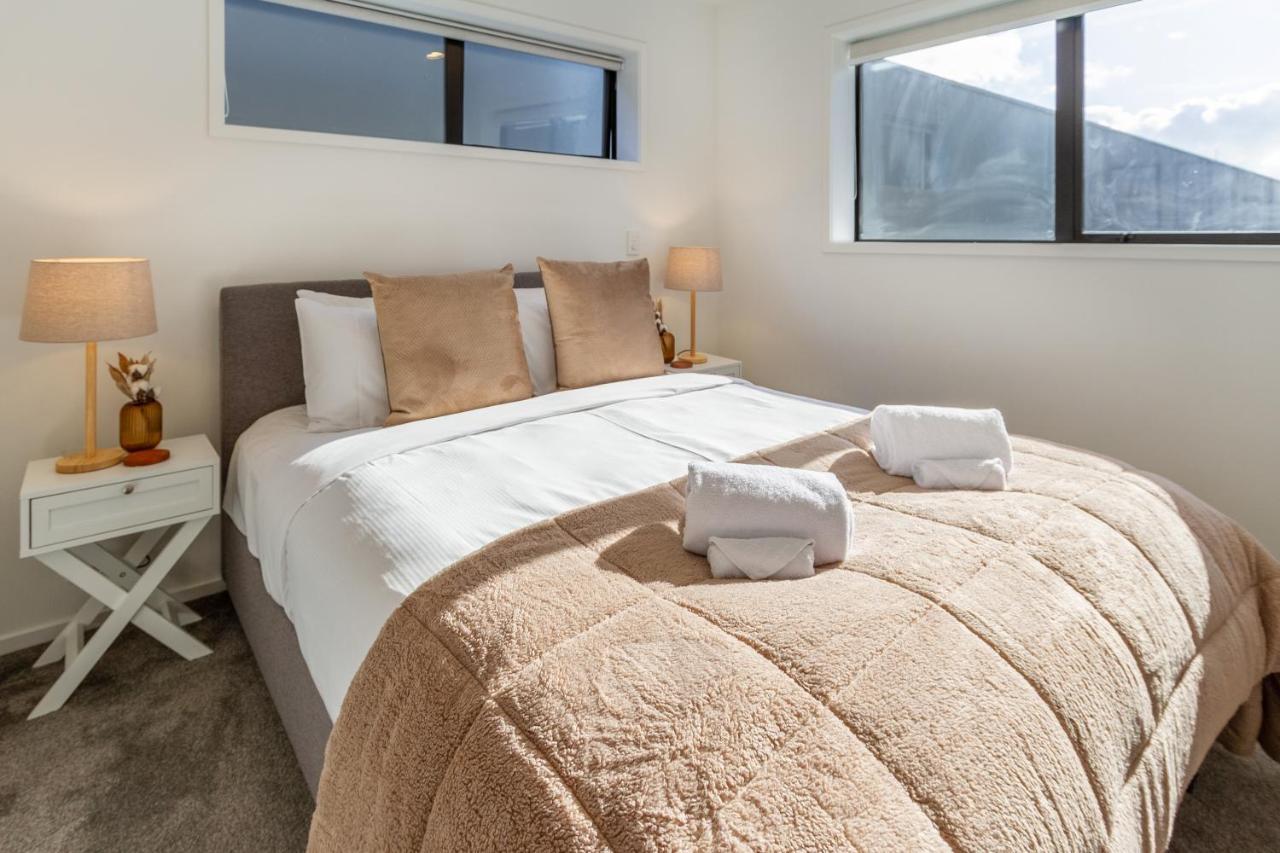 Modern Townhouse Cashel Street 2 Bed 2 Bath Lejlighed Christchurch Eksteriør billede